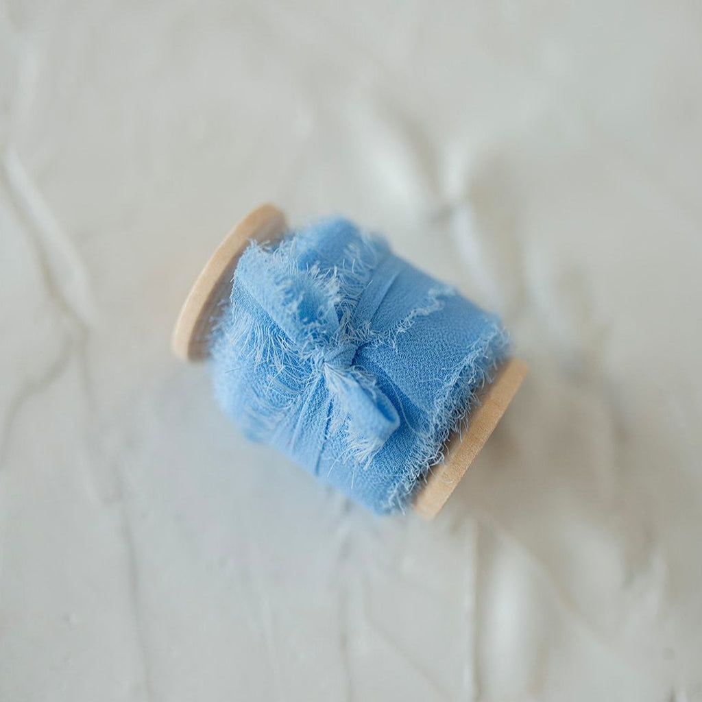 Dusty Blue Silk Chiffon Styling Ribbon – Lovely Ring Boxes