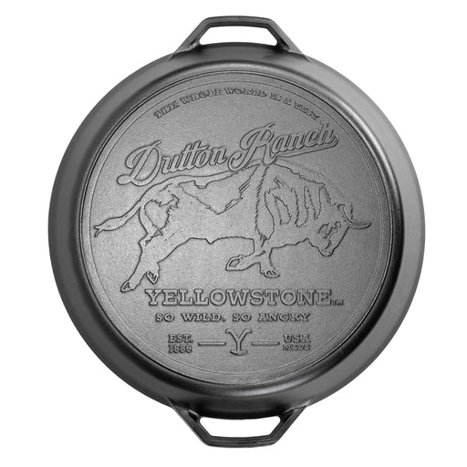 Lodge Yellowstone 8 Inch Round Seasoned Cast Iron Power Y Grill Press -  L8RFIPYW