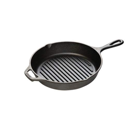 Lodge 10.5-Inch Square Seasoned Cast Iron Grill Pan - L8SGP3 : BBQGuys