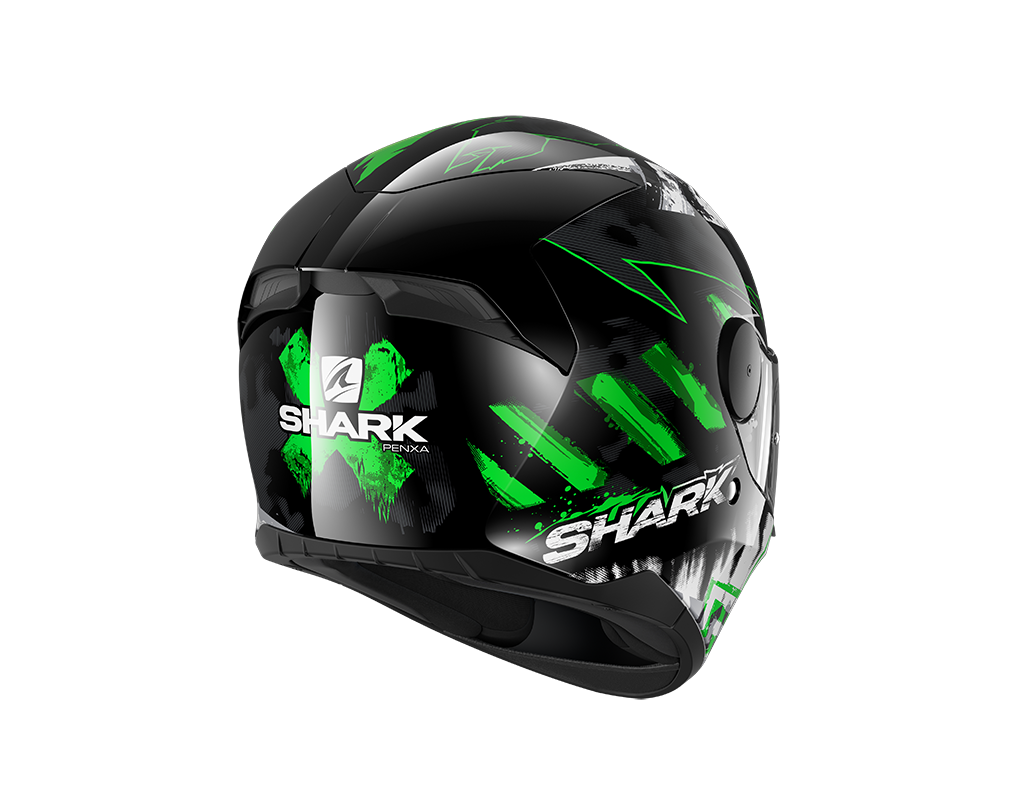 Shark D-Skwal 2 Penxa Black Green Yellow Helmet (KGY)