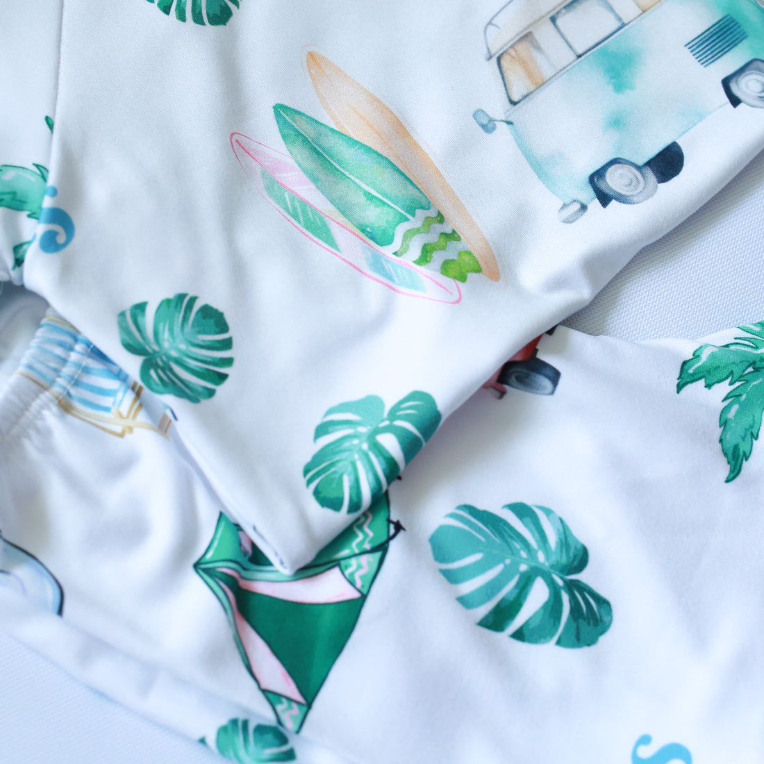 Beach Bum Pajamas  - Short or Long Sleeve (3 months to kids 14)