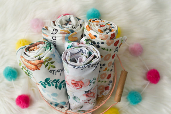 personalized easter basket blankets