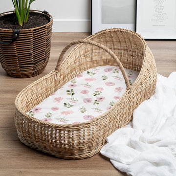 Abigail Floral Bassinet Sheet