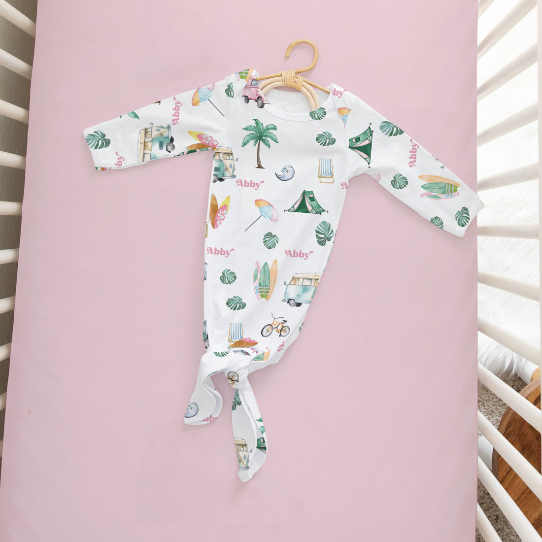 Beach Bum Baby Gown (Boy and Girl Options)