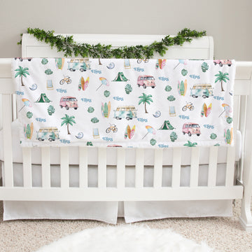 Beach Bum Baby Deluxe Blanket (Boy and Girl Options)