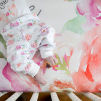 Pretty Peony Crib Sheet