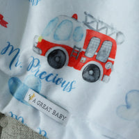 Frankie the Fireman Baby Deluxe Blanket