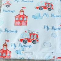 Frankie the Fireman Baby Deluxe Blanket