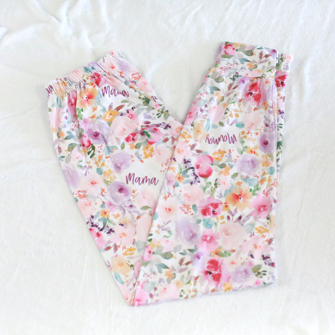 Amelia's Pink Floral Matching Pajamas for Mom