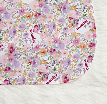 Amelia's Pink Floral Keepsake Blankie