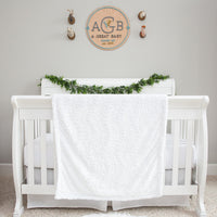 white minky baby blanket