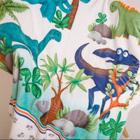 personalized toddler boy dinosaur blanket