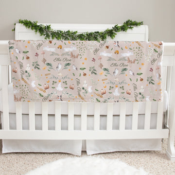 NEW Bunny Garden Baby Deluxe Blanket