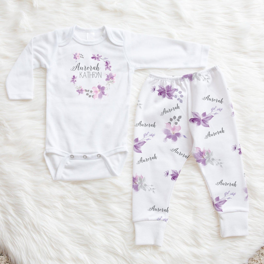 lavender baby outfit