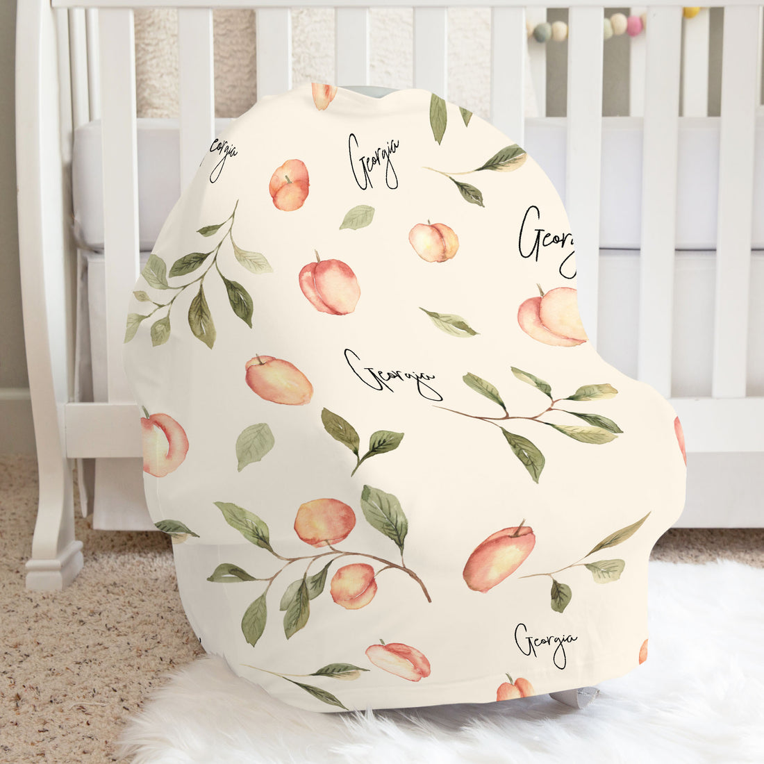 Georgia Peach Car Seat Cover