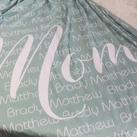 Kids' Names Grandma/Mom Blanket