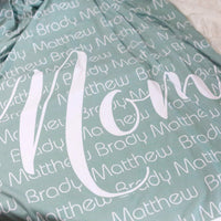 Kids' Names Grandma/Mom Blanket