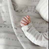 Gray Mudcloth Baby Deluxe Blanket