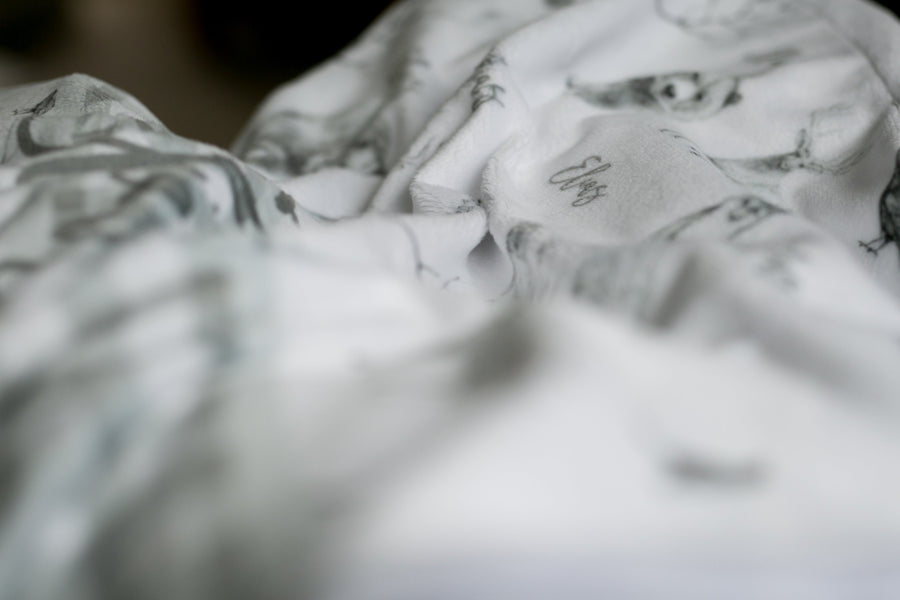 Gray Wildlife Pillowcase