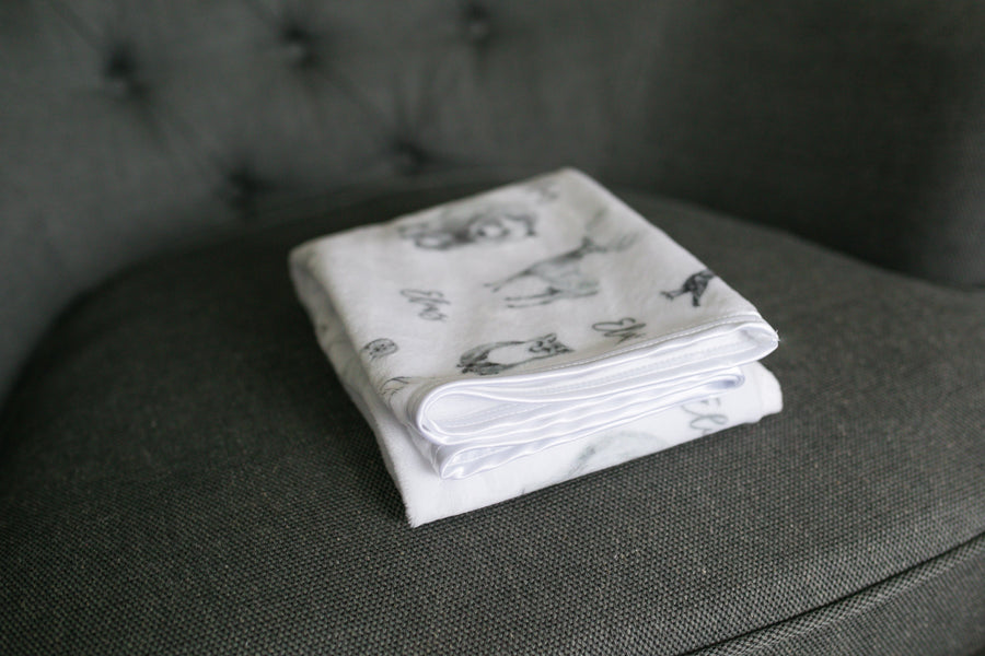 Gray Wildlife Pillowcase