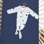 Patriotic Stars Knotted Baby Gown