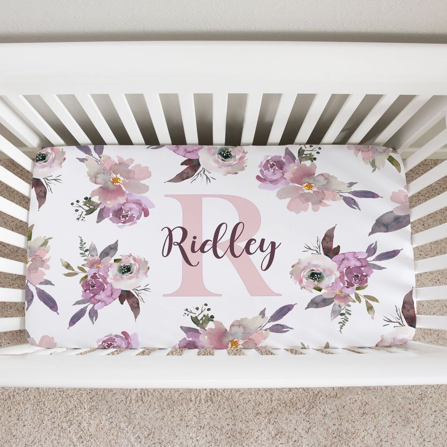 Plum Perfect Crib Sheet