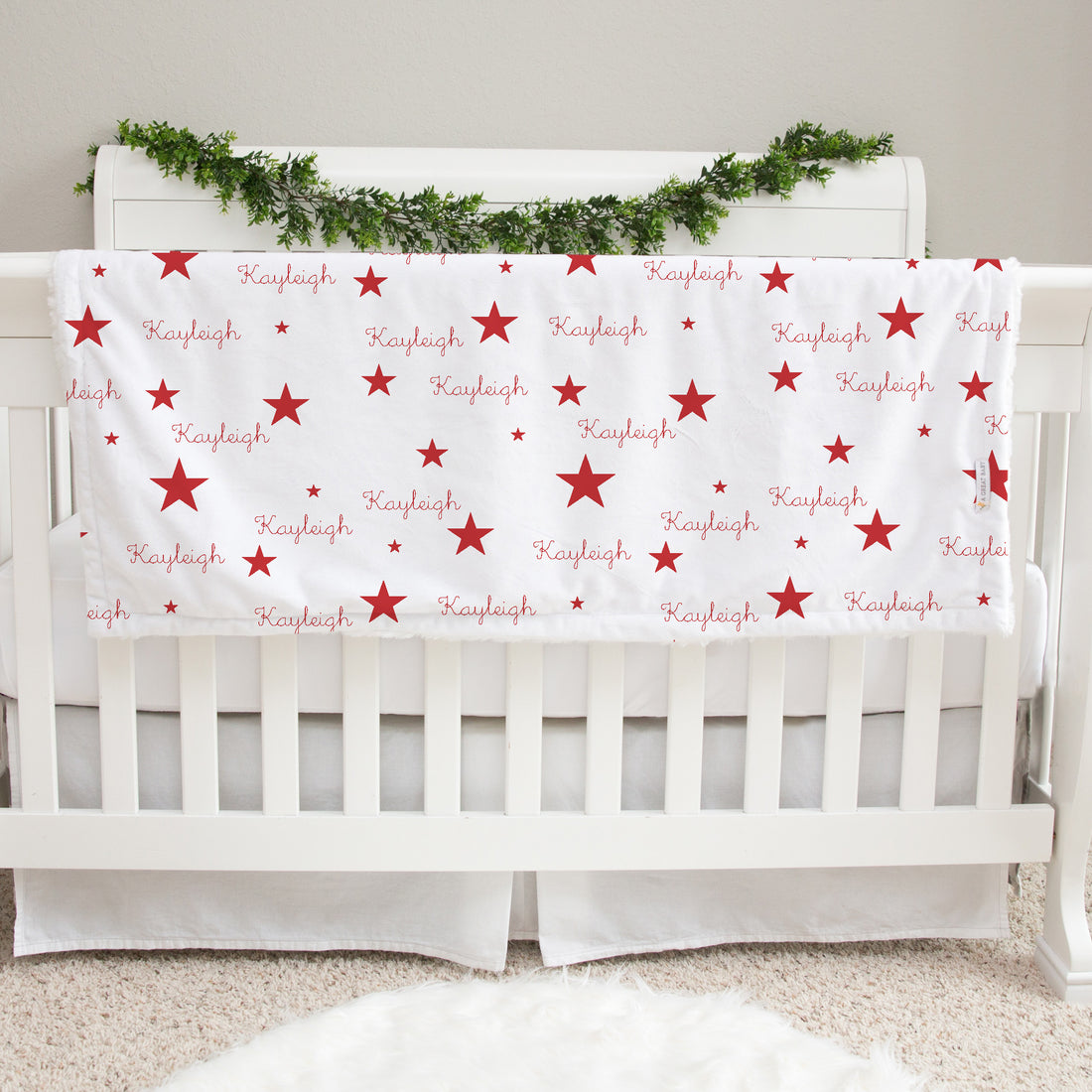 Patriotic Stars Baby Deluxe Blanket