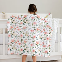 Rosie Posie Toddler Sherpa Blanket