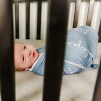 Camden Stretchy Swaddle Smokey Blue