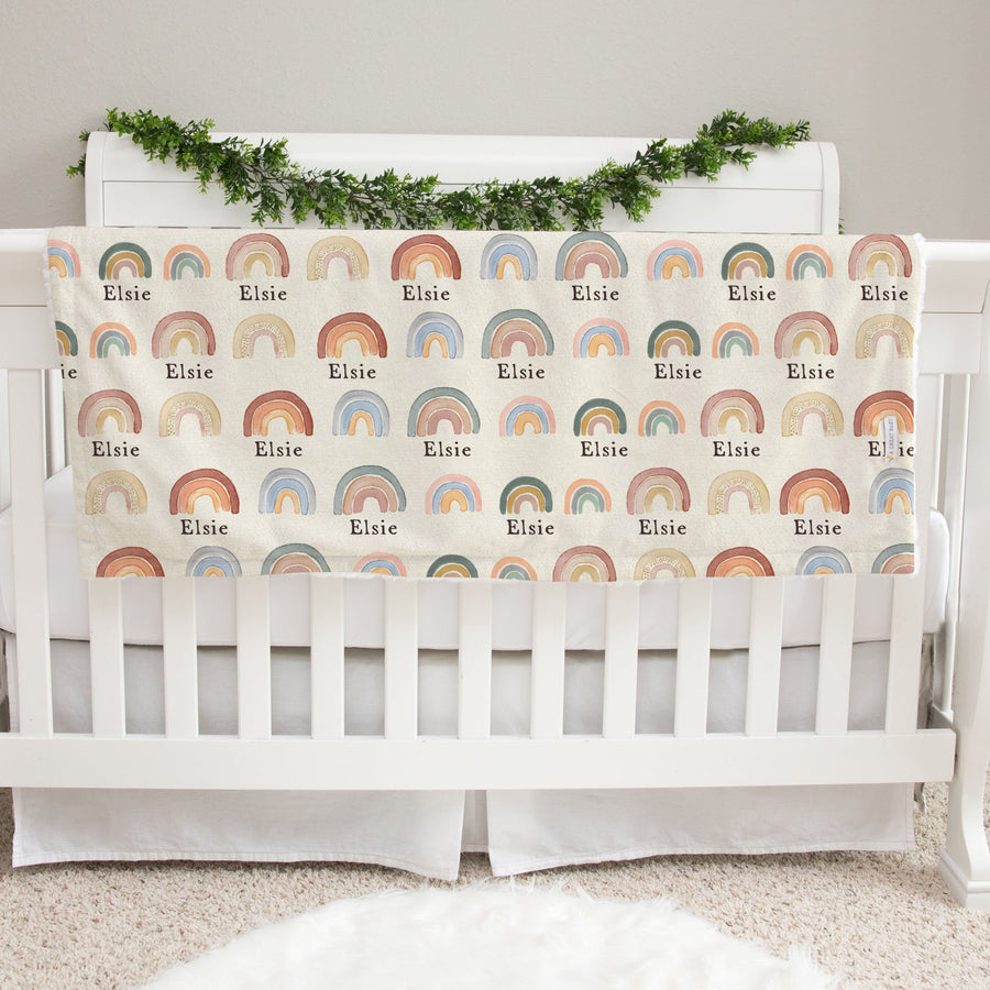 Rainbow Neutral Baby Deluxe Blanket