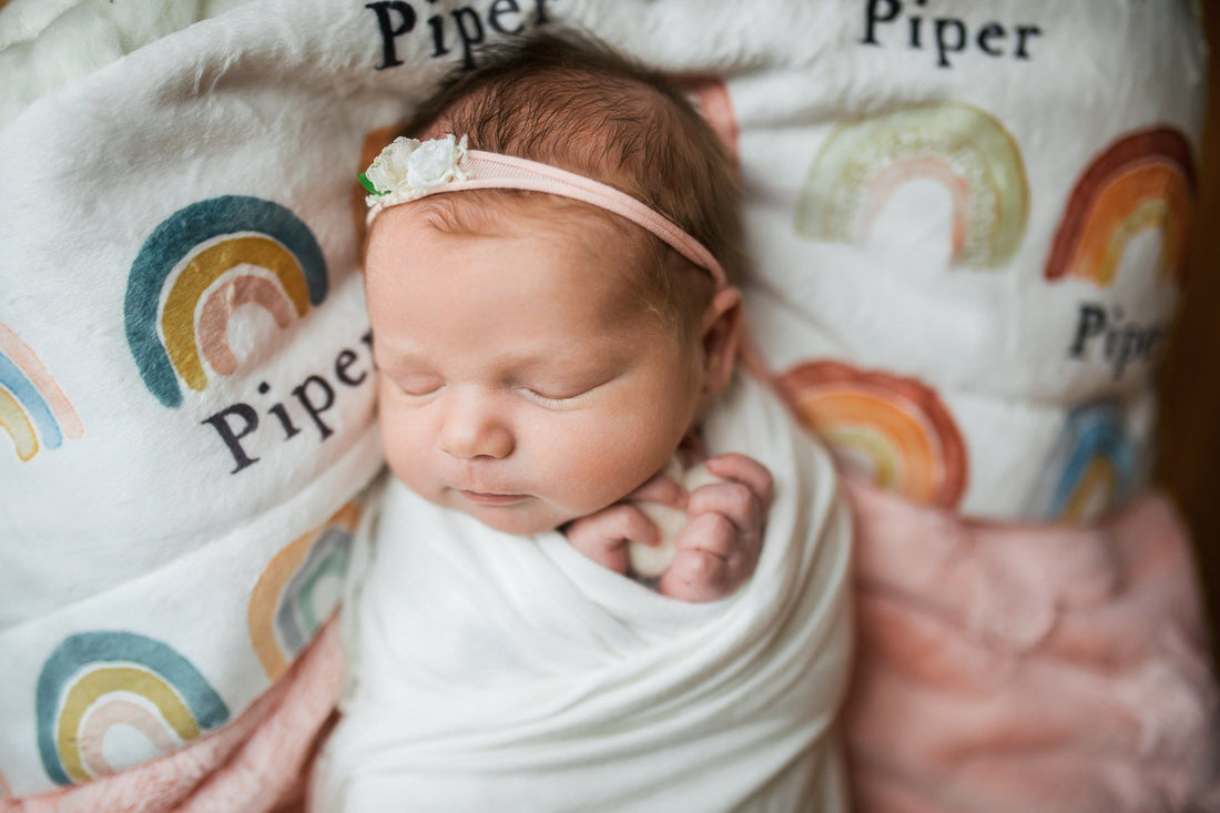 Rainbow Neutral Baby Deluxe Blanket