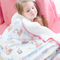 Magic Mermaid Toddler Sherpa Blanket