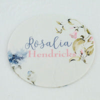 Wildflower Round Announcement Disk