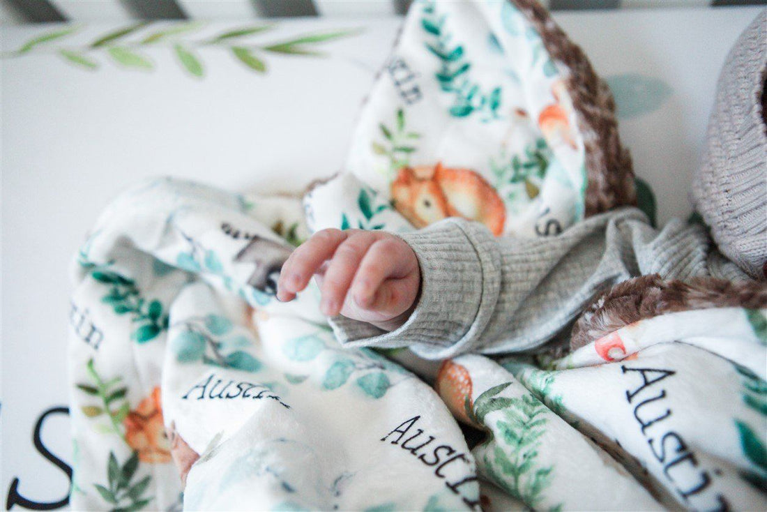 Woodland Fern Baby Deluxe Blanket