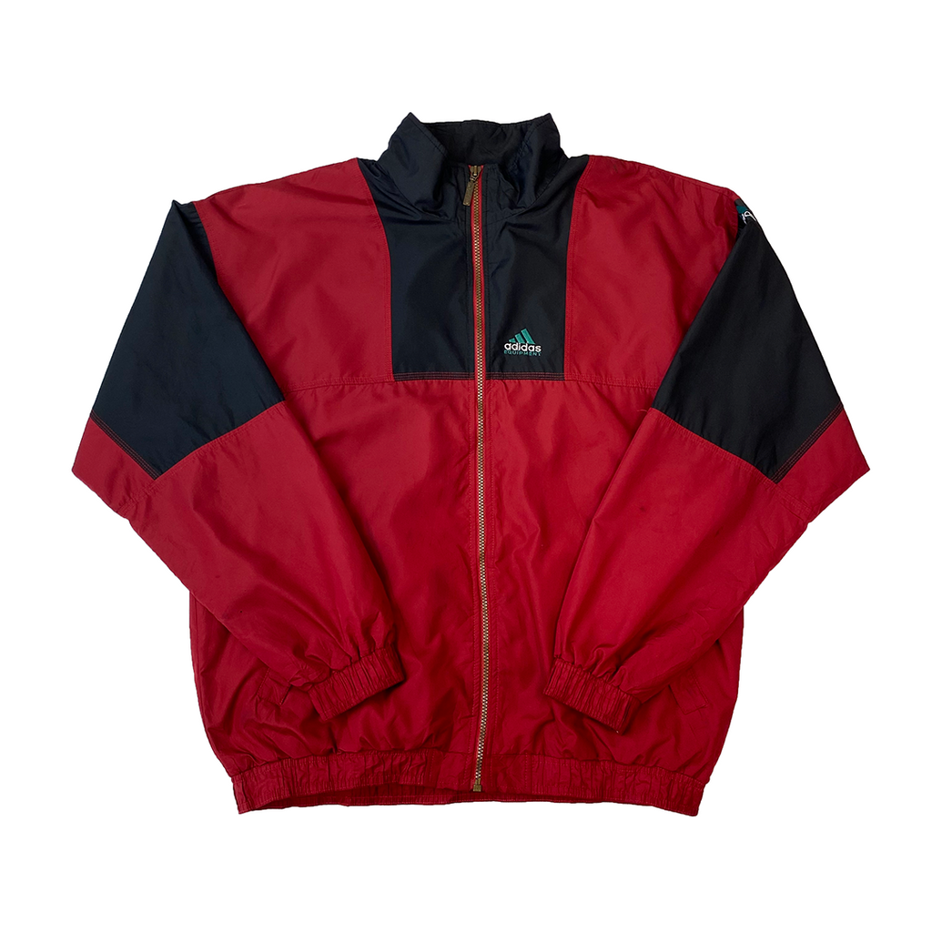 adidas windbreaker jacket red