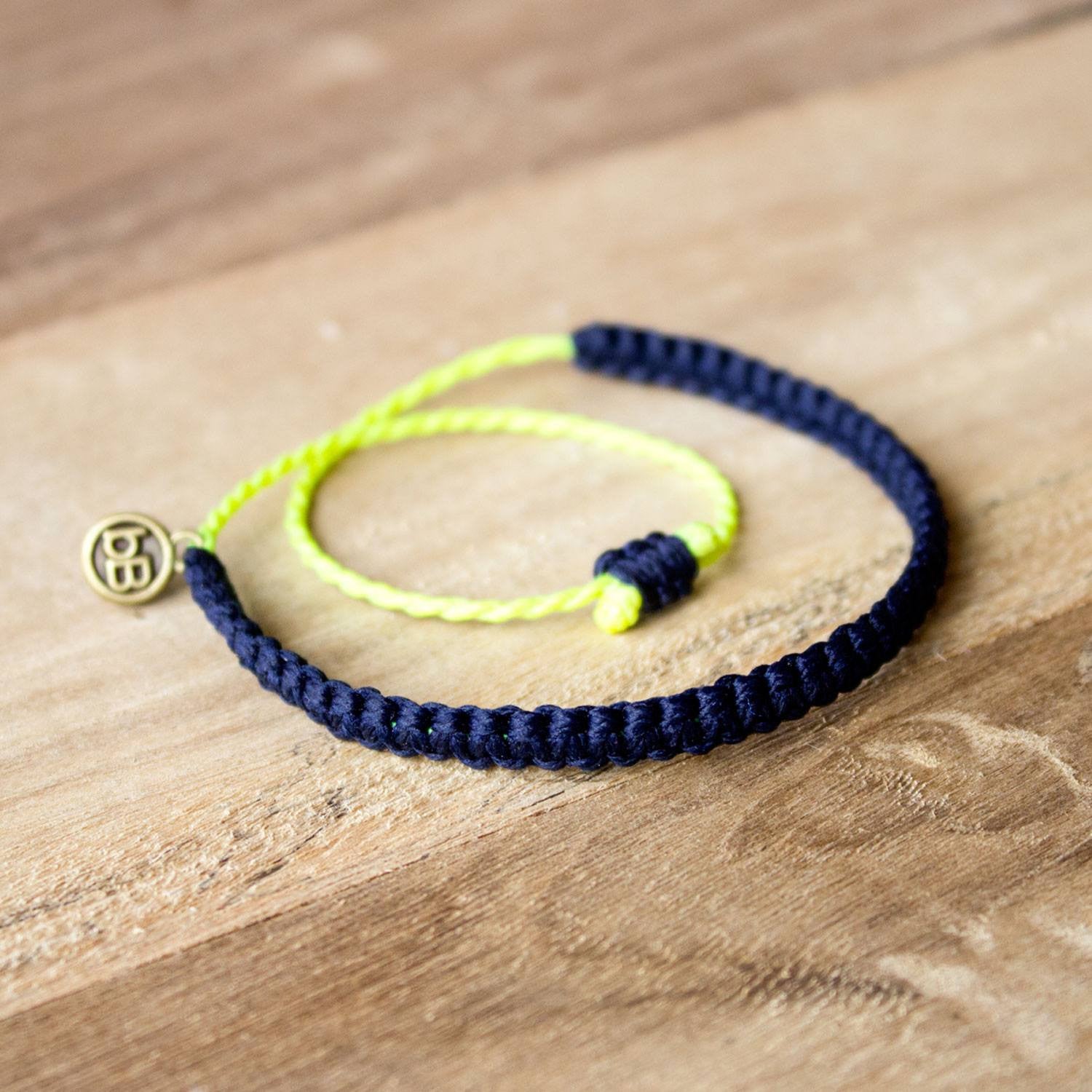 Andel Dark Blue Knotted Charity Bracelet - beyondBeanie