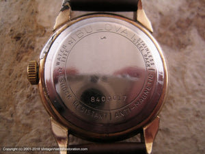 Mid Fifties Bulova with Stellar Dial and Decoratively Turned Lugs, Manual, 31.5mm
