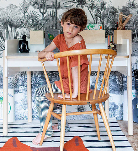 The Brooklyn Desk has extendable legs, allowing it to grow with your child!