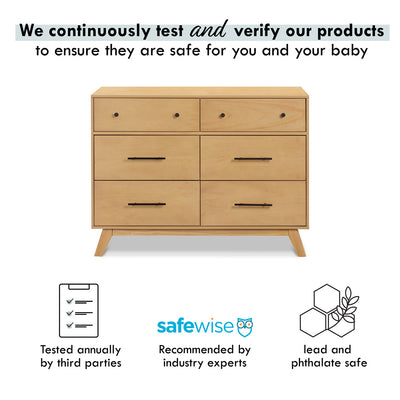 Certifications of DaVinci Otto 6-Drawer Dresser in -- Color_Honey