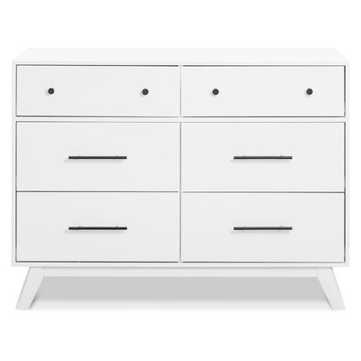 Front view of DaVinci Otto 6-Drawer Dresser in -- Color_White