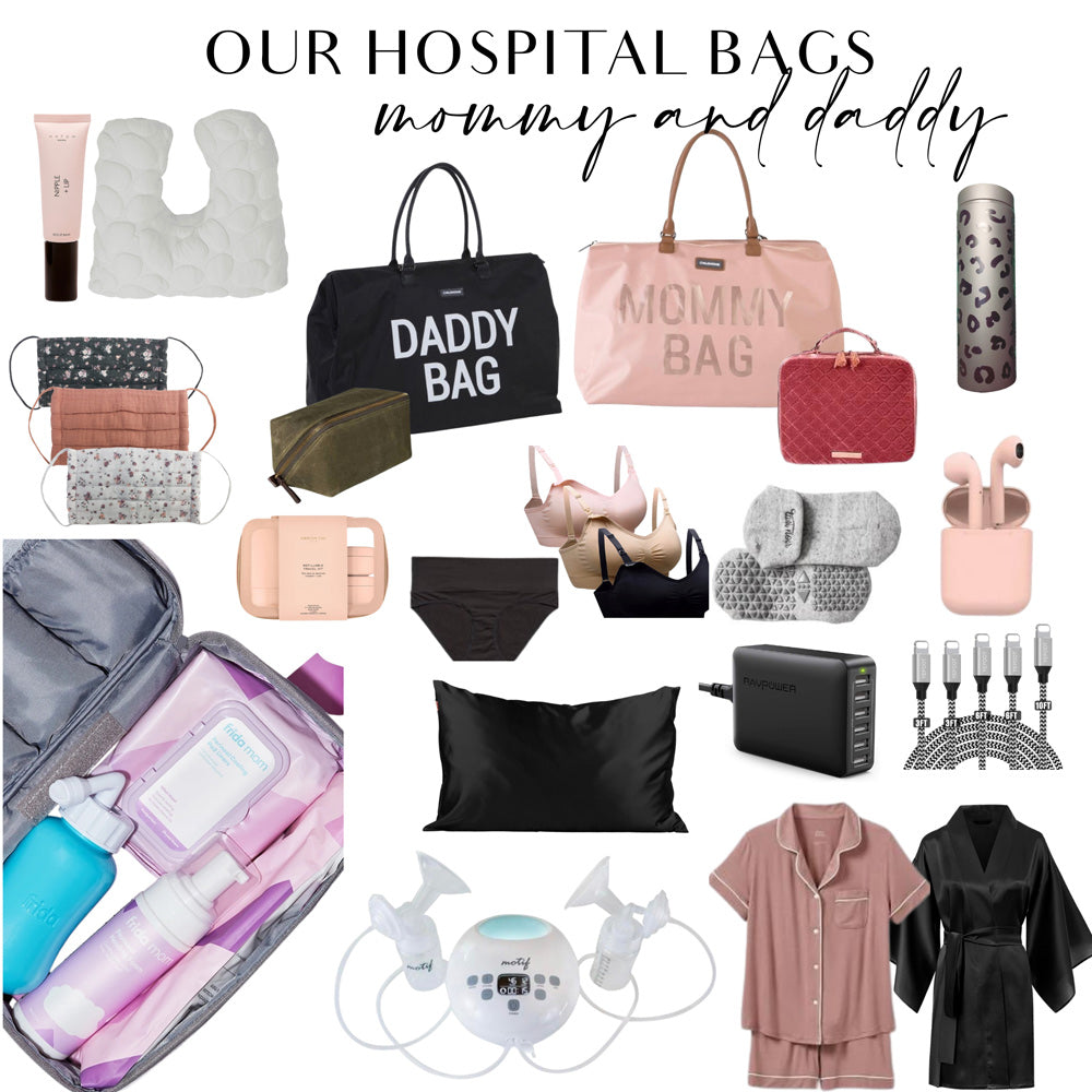 What to put in your mommy and daddy hospital bags