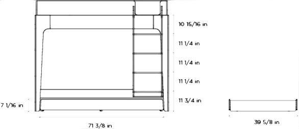 Oeuf Twin Trundle Dimensions