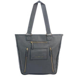 Vilah Bloom Cafe Crossover Diaper bag in Mountain Grey Cafe