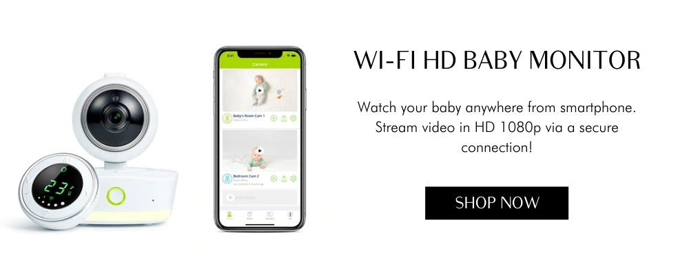 wi-fi hd baby monitor by bebcare - shop now at Modern Nursery