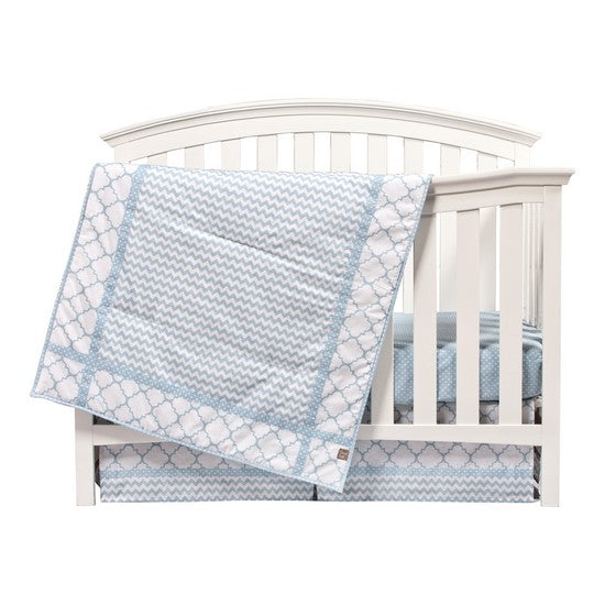 Trend Lab Nursery Bedding Blue Sky 3 Piece Crib Bedding Set