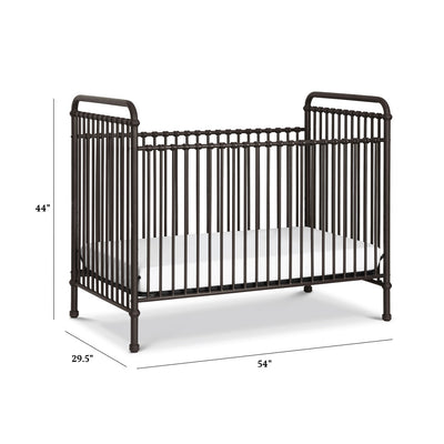 DImensions of Namesake`s Abigail 3 in 1 Crib in -- Color_Vintage Iron