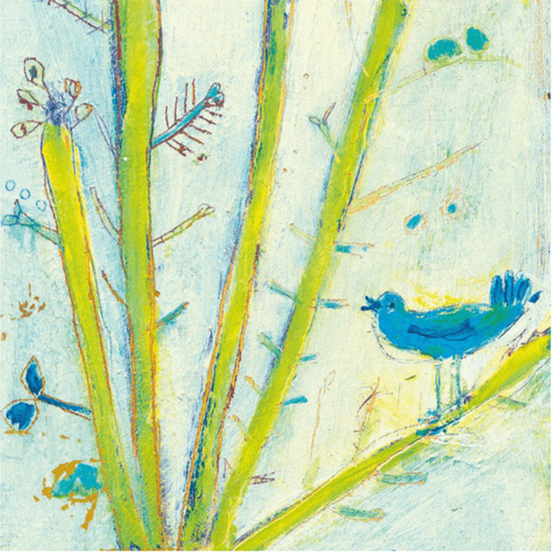 Sugarboo Blue Bird Left Panel Canvas