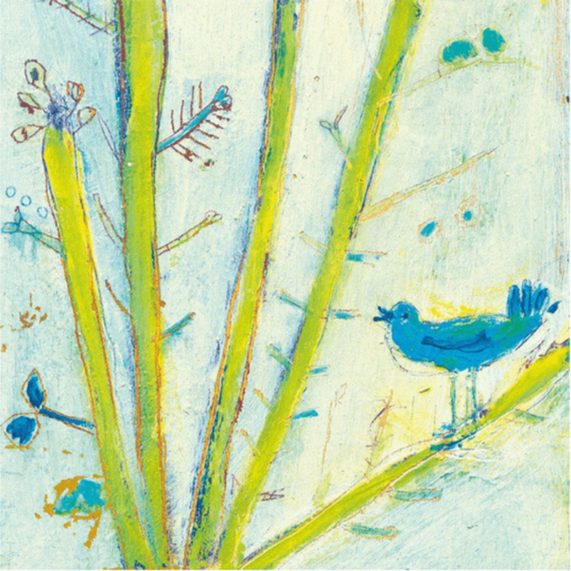 SB-SP101 Blue Bird Left Panel Canvas sku SB-SP101