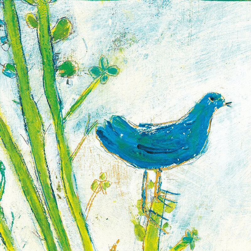 Sugarboo Blue Bird Right Panel Canvas