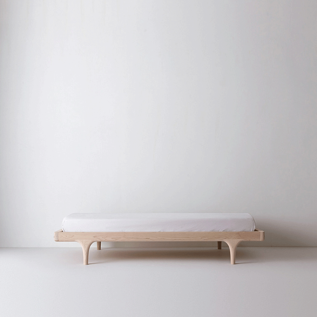 oiled ash caravan crib platform with mattress -- Lifestyle